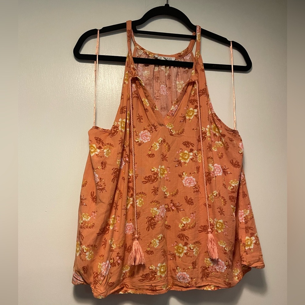 Wild Skye Beautiful Tank Top Women’s Floral Design Shirt Size XXL